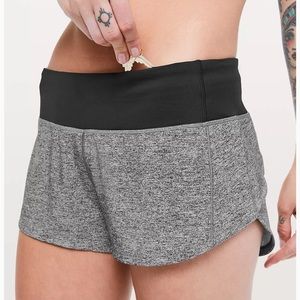 Gray Lululemon Speed Up Short 2.5”